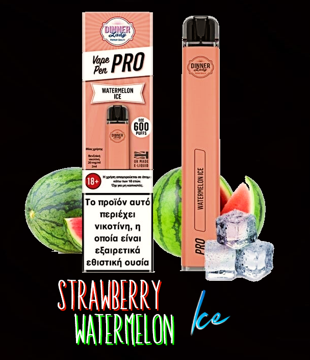 Dinner Vape Pro Strawberry Watermelon Black